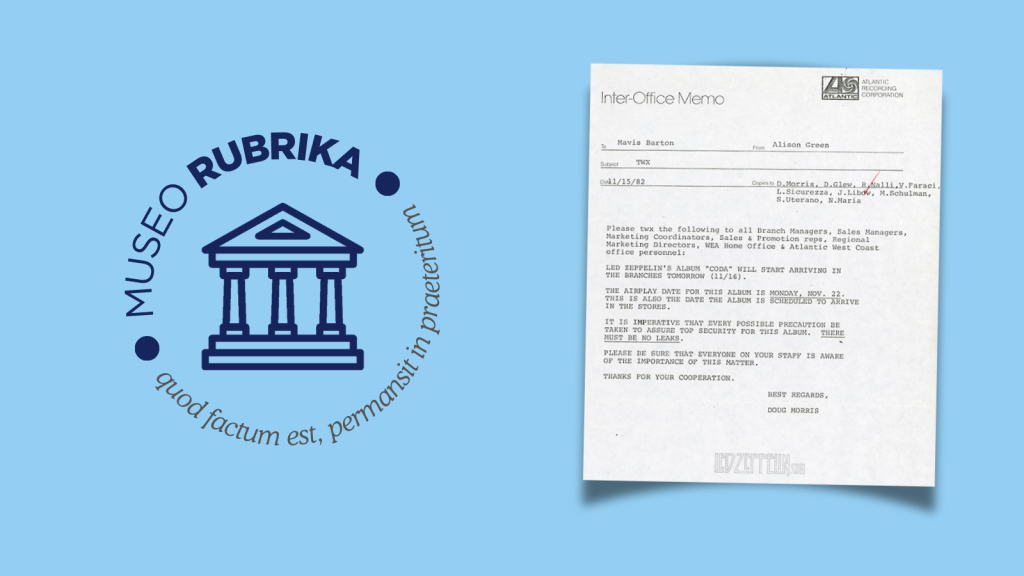 #MuseoRUBRIKA - El Memo